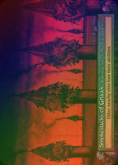 【FOIL】[Site] Smokestacks of Gnaak [beta-Unique]